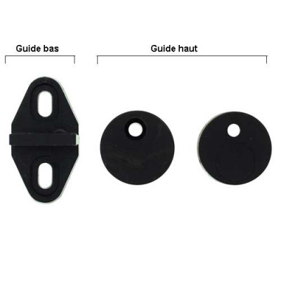 Guide bas et haut pour porte coulissante BASIC, WHEEL et WHEEL TOP