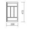 Range-couverts COMBI 5 compartiments