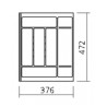 Range-couverts COMBI 6 compartiments