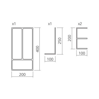 Range-couverts modulable CONNECT 1