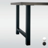 Pied de table en H, hauteur 710 mm