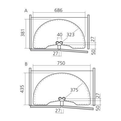 Tourniquet demi-lune standard