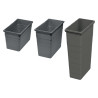 Seaux XL pour poubelles tiroir anthracite