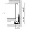 Tiroir sur mesure MERIVOBOX Blum - Hauteur : 146 mm