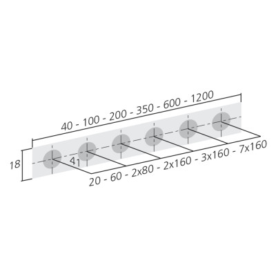 Poignée profil EDGE STRAIGHT de FURNIPART - Blanc mat