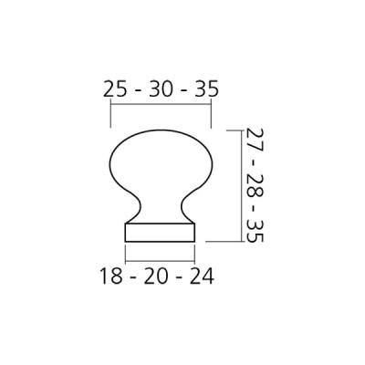 Bouton de meuble CHAMPIGNON - Bois