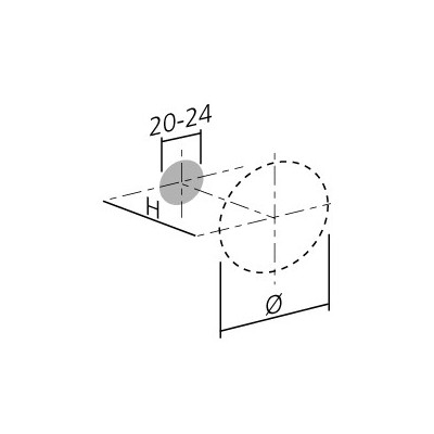 Bouton de meuble CONCAVE - Look inox