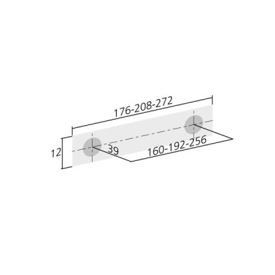 Poignée de meuble APLATIE  - Look inox