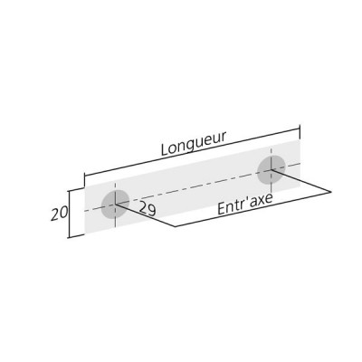 Poignée de meuble GRAPHIQUE - Look inox