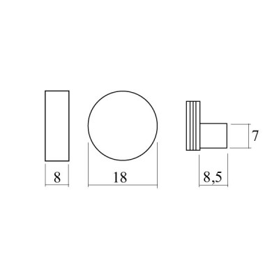 Dessin technique fixation miroir