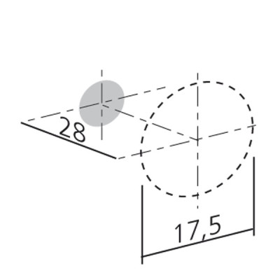 Bouton de meuble FM - Chromé