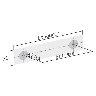 Poignée de meuble FLAT - Look inox