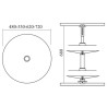 Ensemble tourniquet 2 plateaux rond