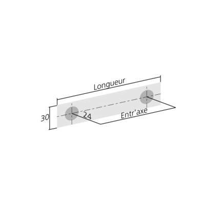 Poignée de meuble porcelaine - Blanc