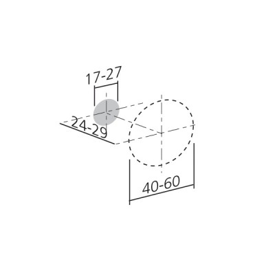 Bouton de meuble SCRIBBLE - Porcelaine