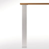 Pied de table carré 80 - hauteur 870 mm