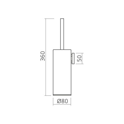 Porte-balai toilettes ANGLE