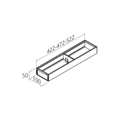 Cadre 100 mm design acier 