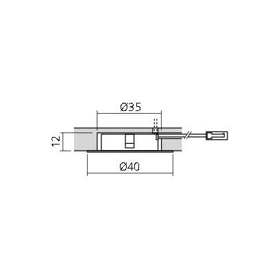 Spot LED 12V diamètre 35 mm LYLE