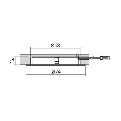 Spot LED LYLO 12V diamètre 68 mm