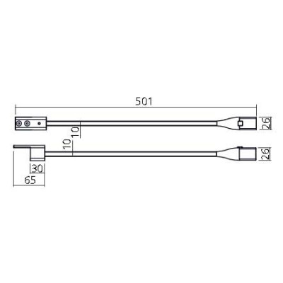 Spot carré sur flexible FLEXI