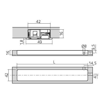 Luminaire LED 230V encastré ATOME