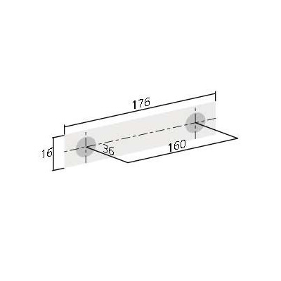 Poignée de meuble look inox SCOPE de FURNIPART